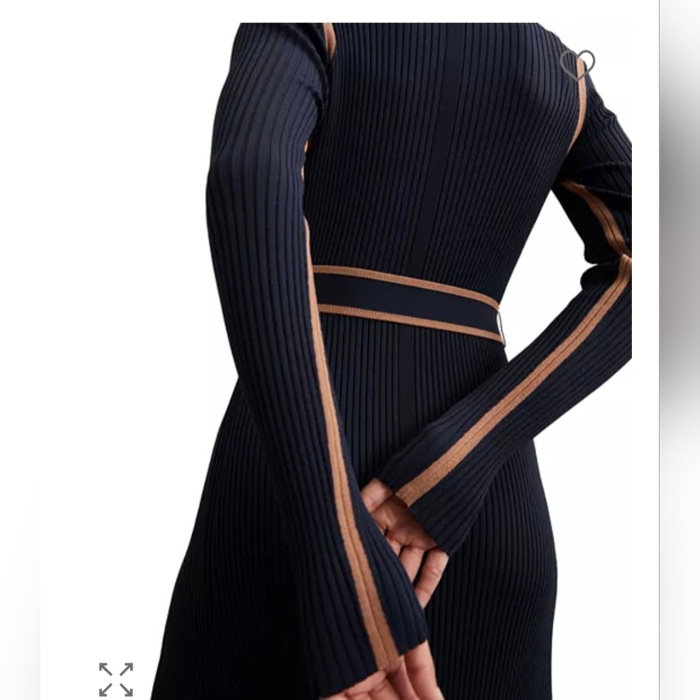 Reiss Ella Color Knitted Blocked Dress S $345 Full Price In Stores - Picture 4 of 6